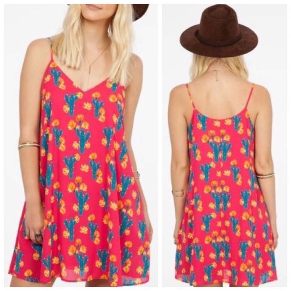 Pink cactus dress